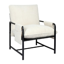 Avenel Corduroy Semi-Compressed Accent Chair
